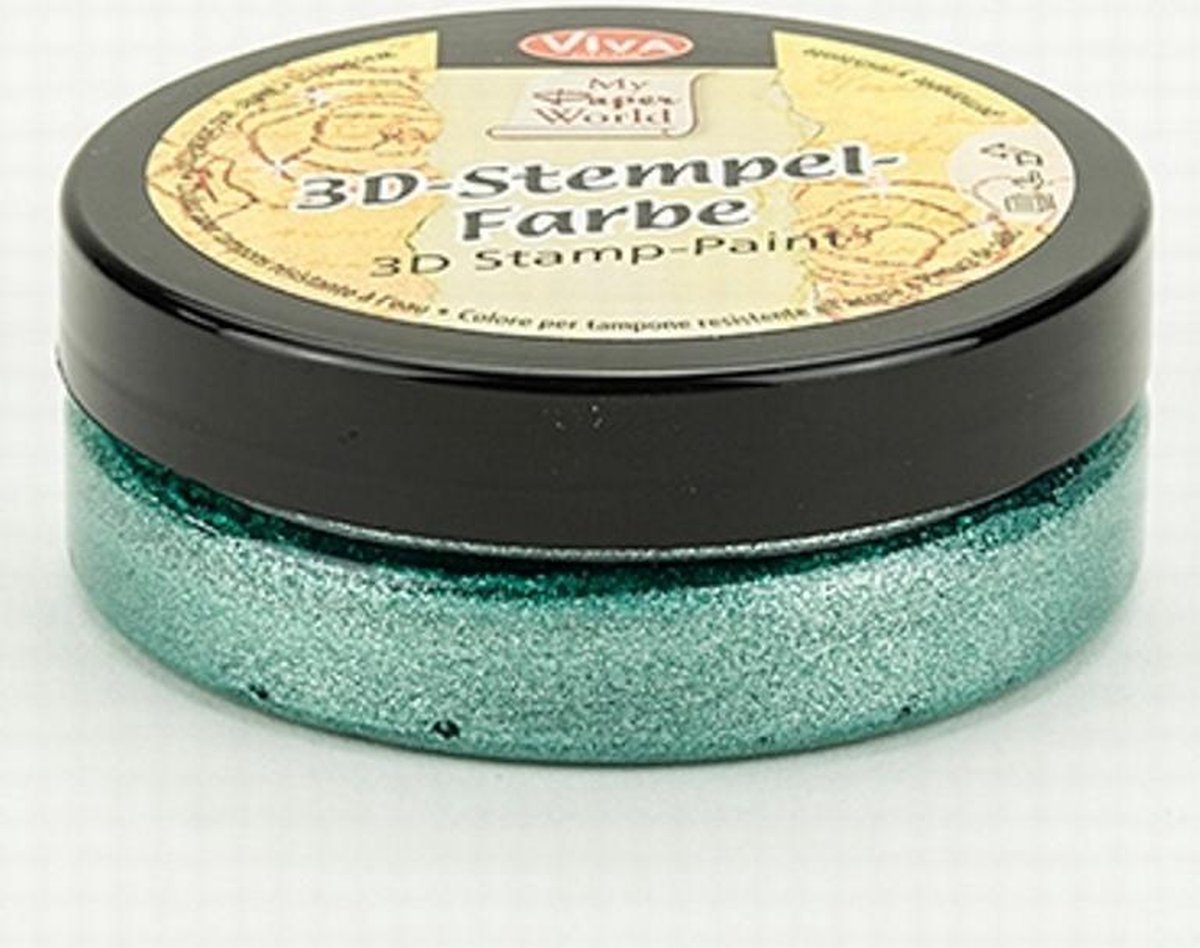   3D Stempelverf | Lime groen Met.| 50ml